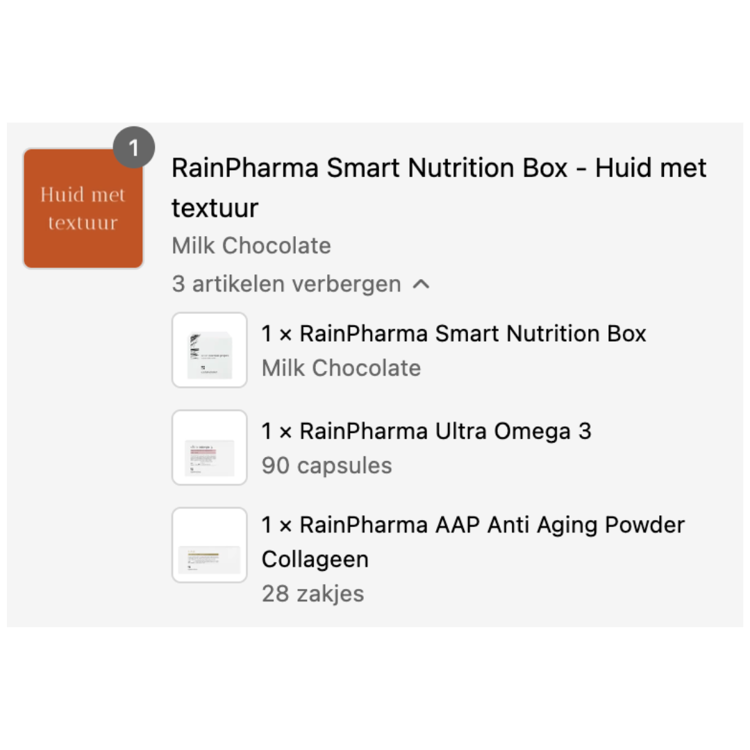 RainPharma Smart Nutrition Box - Huid met textuur