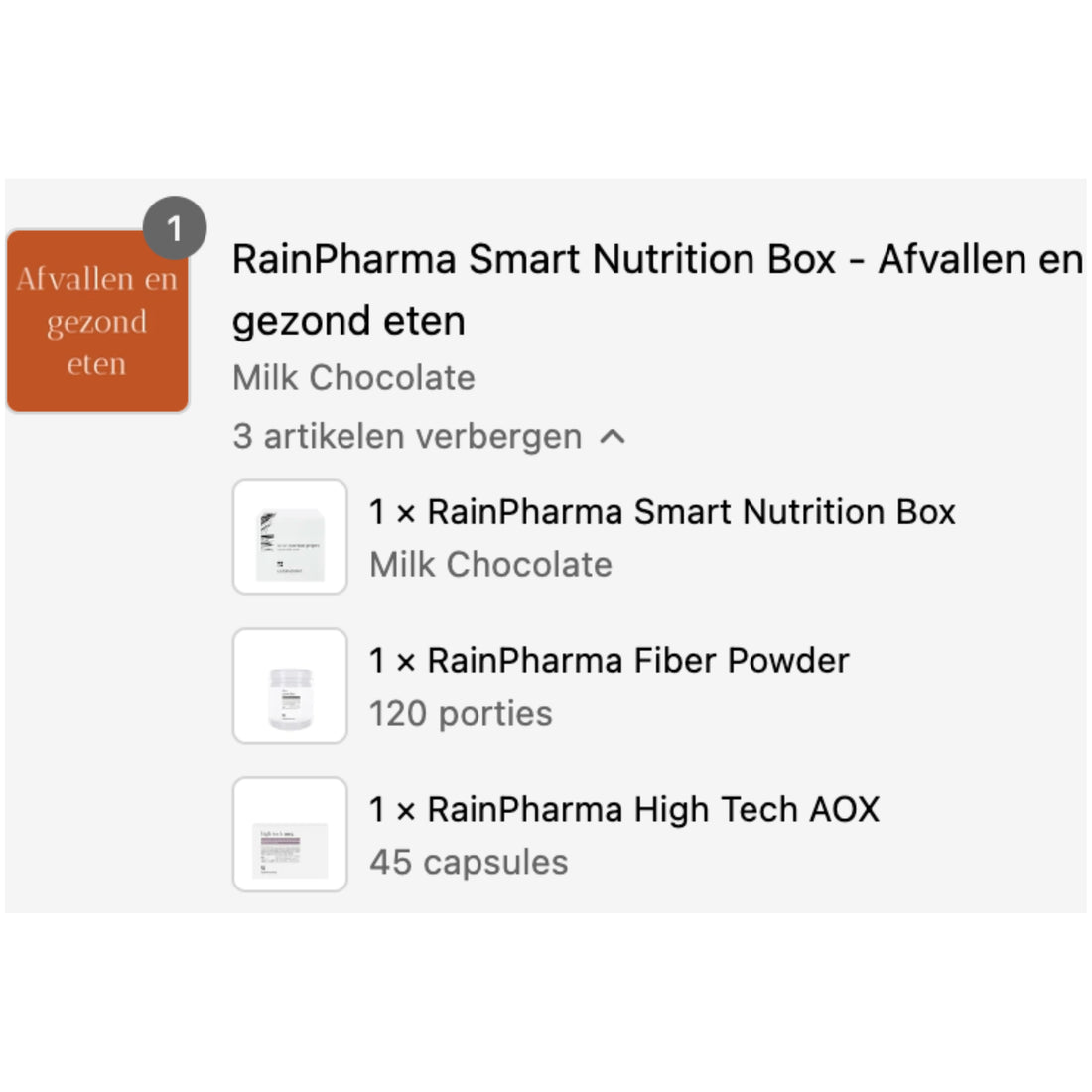 RainPharma Smart Nutrition Box - Afvallen en gezond eten