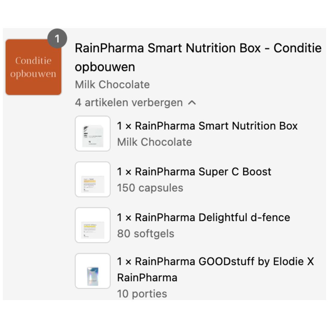 RainPharma Smart Nutrition Box - Conditie opbouwen