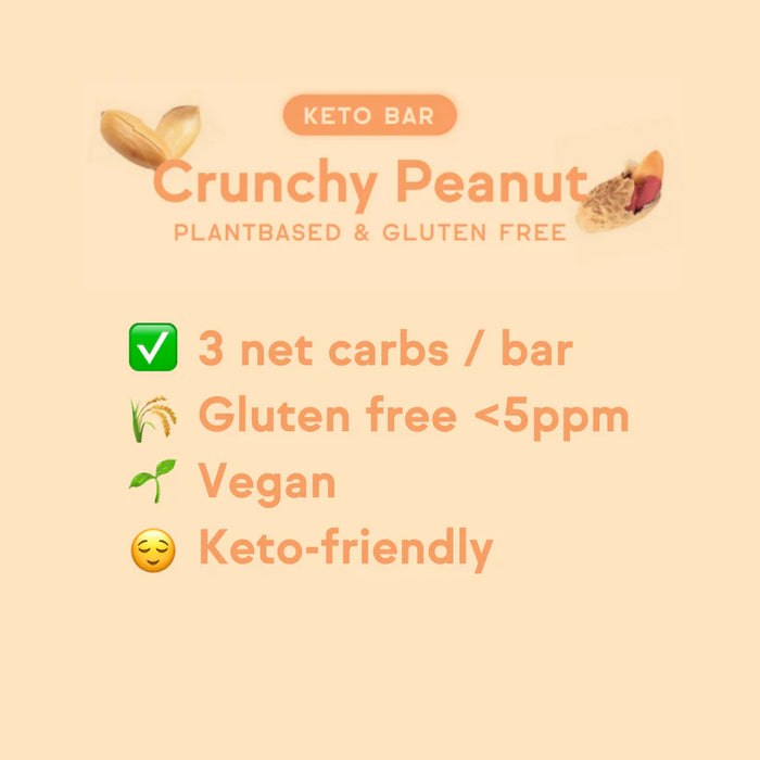 OKONO Crunchy Peanut Energy Bar - 12 st.