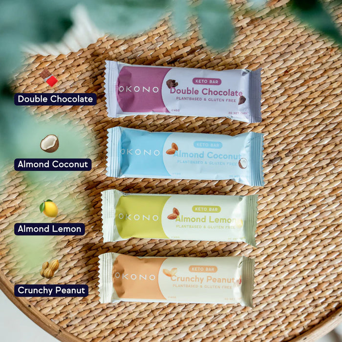 OKONO Crunchy Peanut Energy Bar - 12 st.