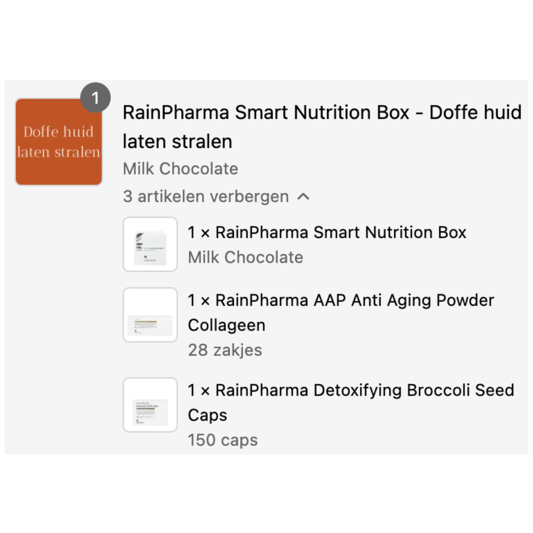 RainPharma Smart Nutrition Box - Doffe huid laten stralen