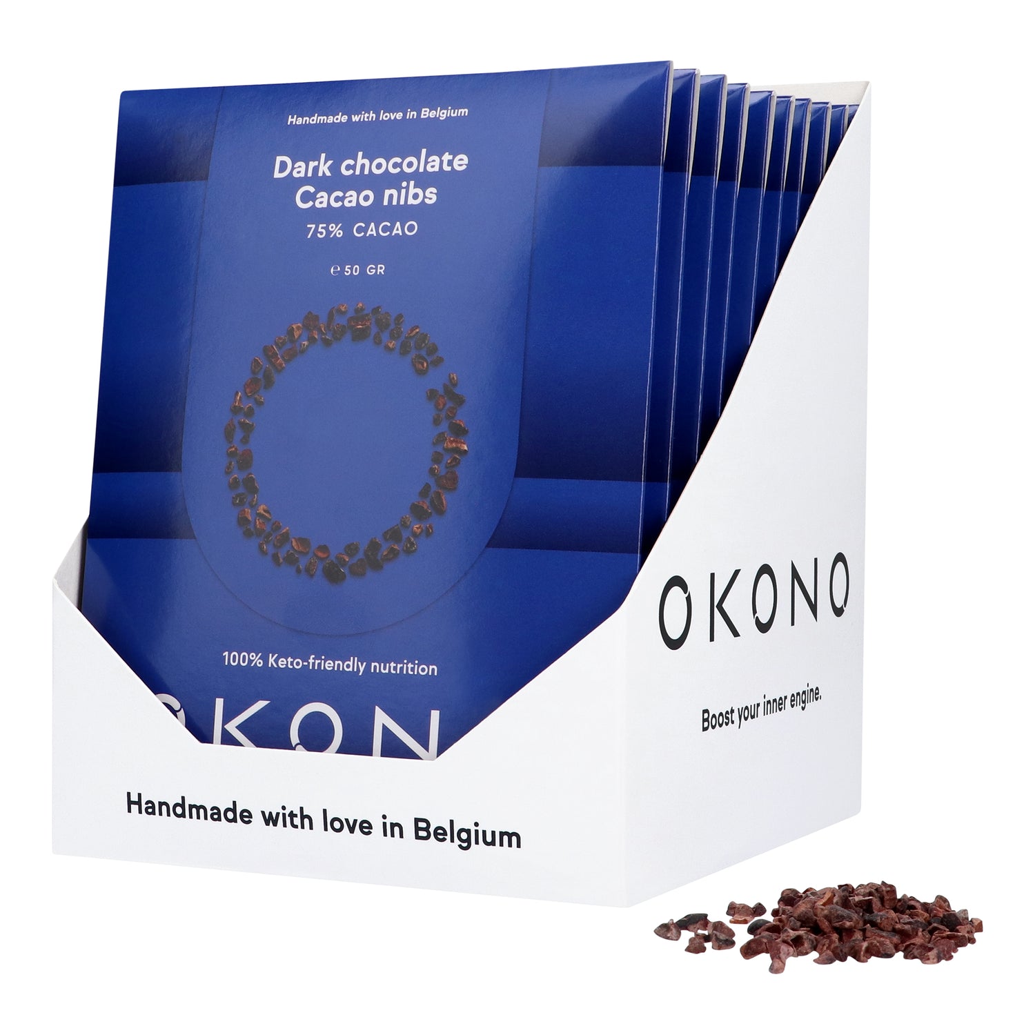 OKONO Dark Chocolate Cacao Nibs 2
