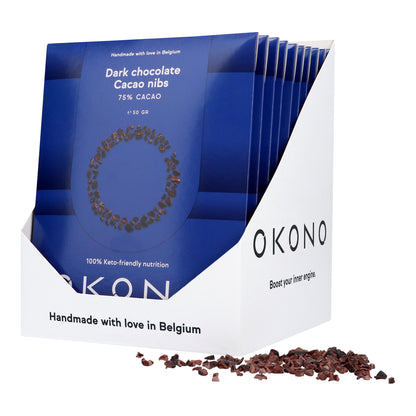 OKONO Dark Chocolate Cacao Nibs 3