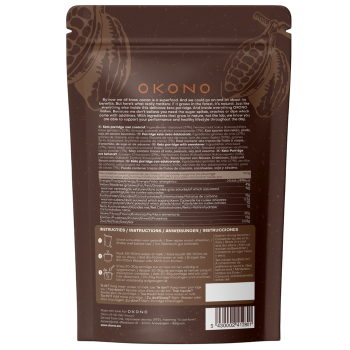 OKONO Keto Porridge Cocoa