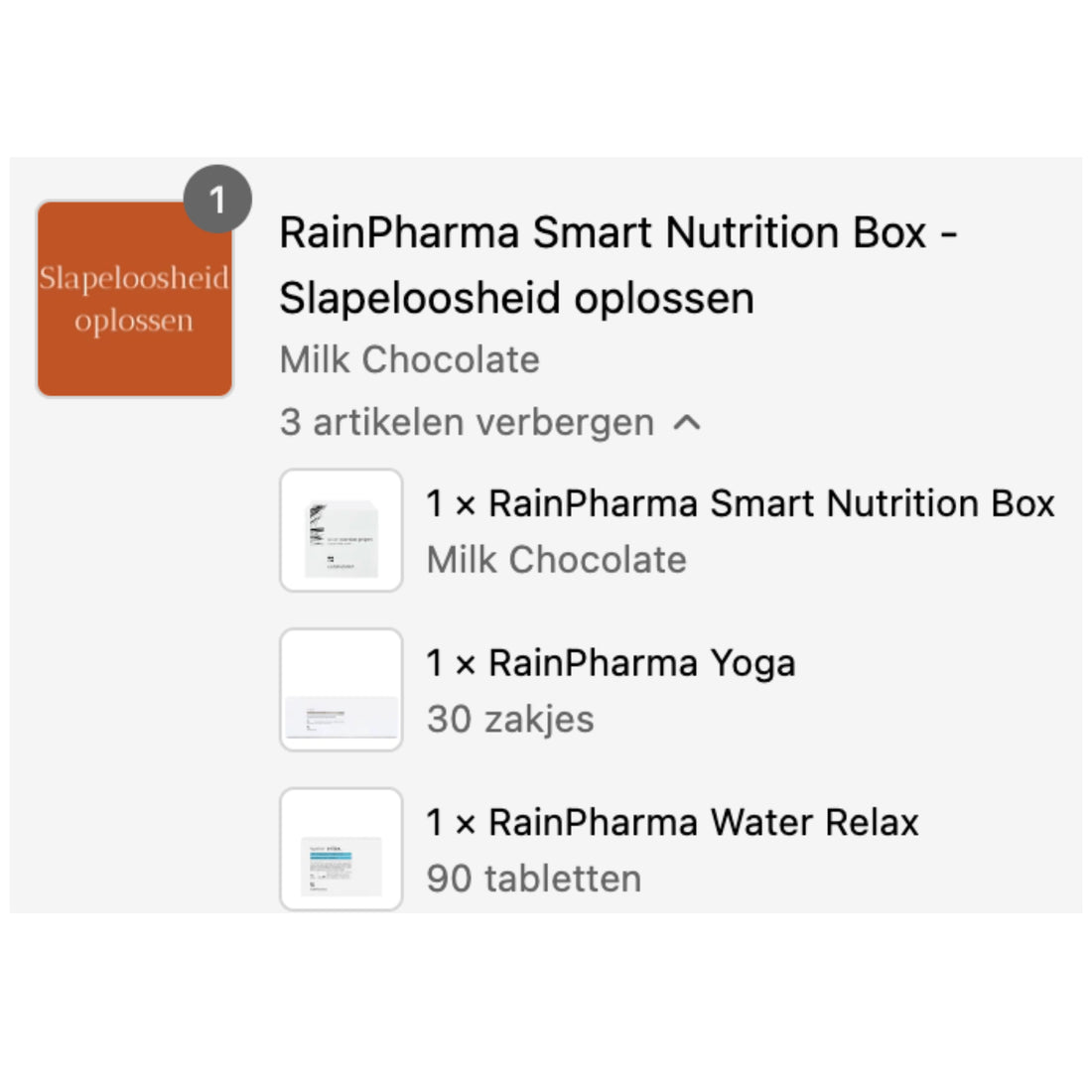 RainPharma Smart Nutrition Box - Slapeloosheid oplossen