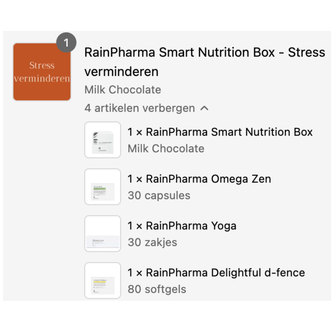 RainPharma Smart Nutrition Box - Stress verminderen