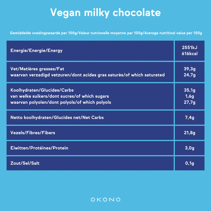 OKONO Vegan milky chocolade