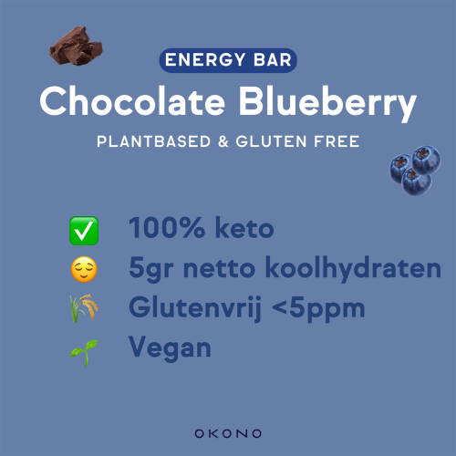 OKONO Energy Bar Chocolate Blueberry