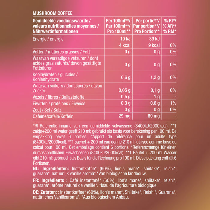 Purasana Instant Mushroom Koffie