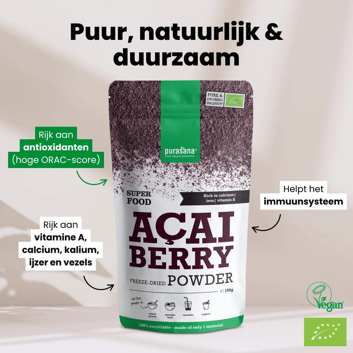 Purasana Açai Bessen Poeder 100 gram