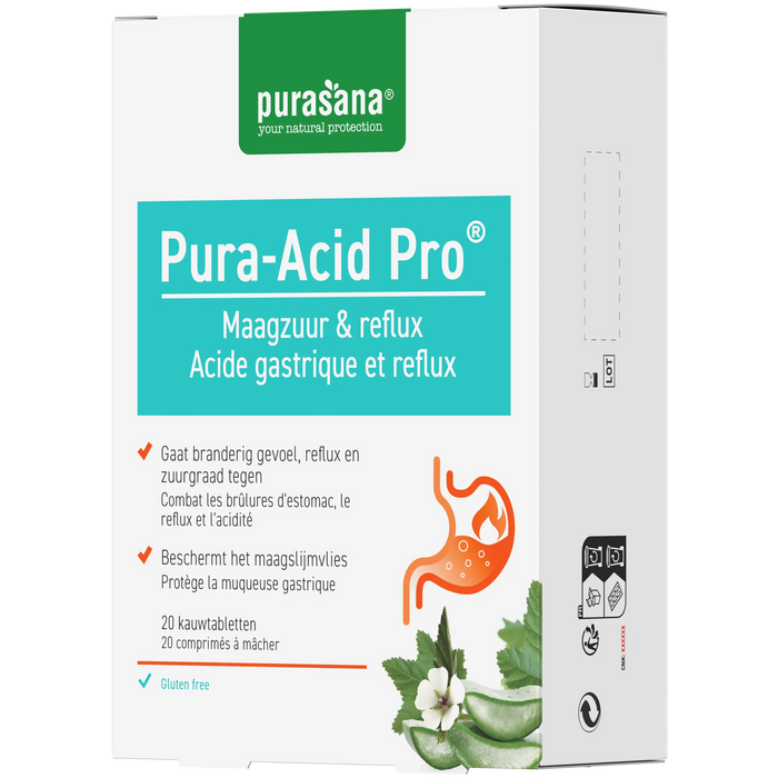 Purasana Pura-Acid Pro Kauwtabletten 20 kauwtabletten (20 dagen)