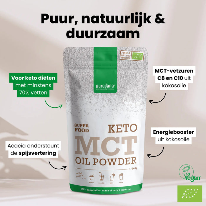 Purasana MCT Oliepoeder 200 gram