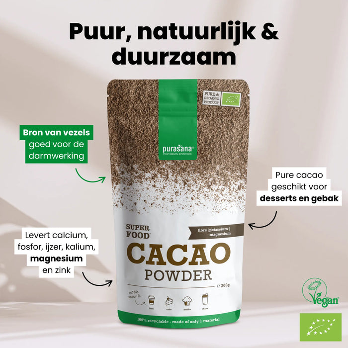 Purasana Cacao Poeder 200 gram
