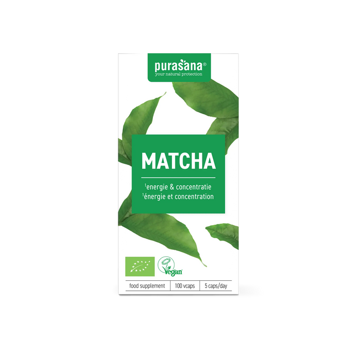 Purasana Matcha Capsules 100 capsules (10 dagen)