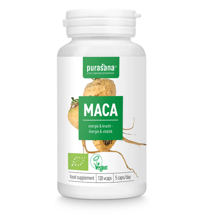 Purasana Maca Capsules 120 capsules (24 dagen)