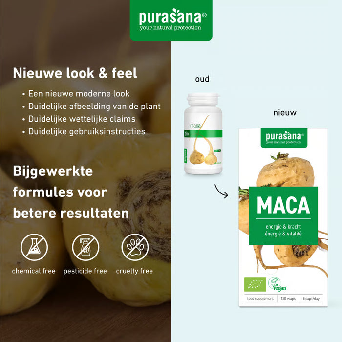 Purasana Maca Capsules 120 capsules (24 dagen)