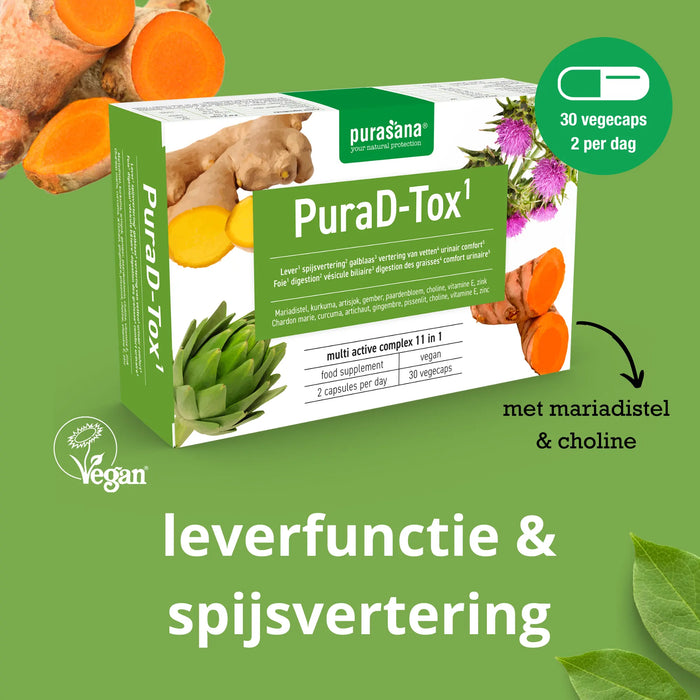 Purasana PuraD-Tox 30 capsules (30 dagen)