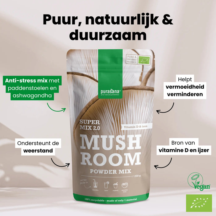 Purasana Mushroom Mix Poeder 250 gram