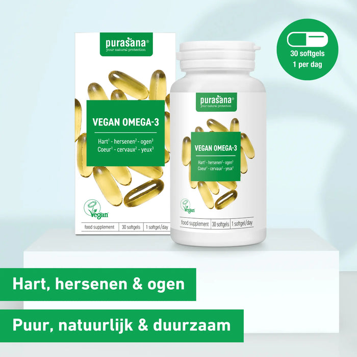 Purasana Vegan Omega-3 Softgels 30 softgels (30 dagen)