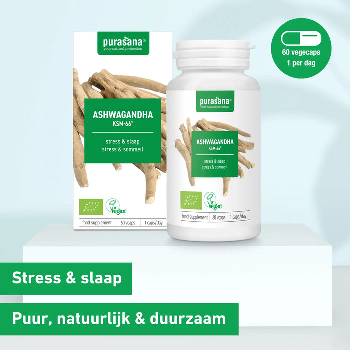 Purasana Ashwagandha Capsules 60 capsules (20 dagen)