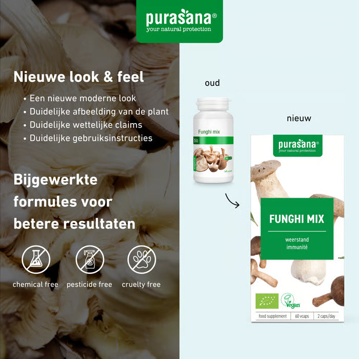 Purasana Funghi Mix Capsules 60 capsules (30 dagen)