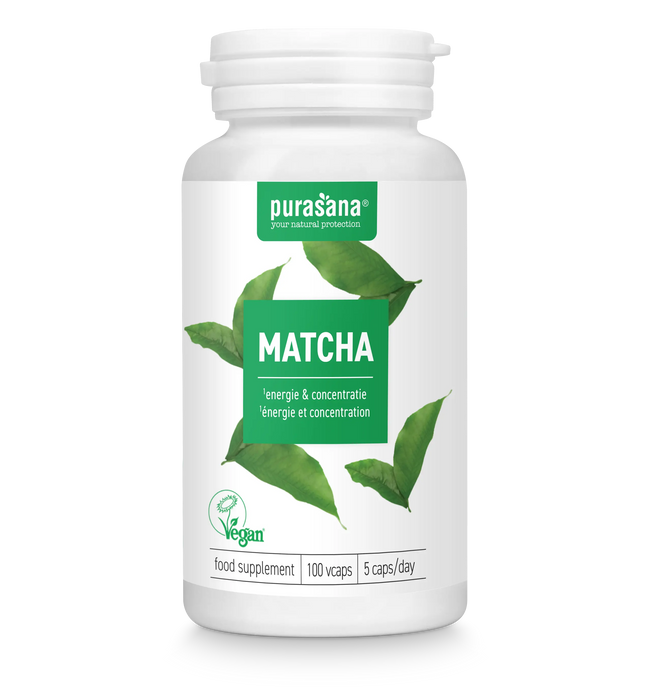 Purasana Matcha Capsules 100 capsules (10 dagen)