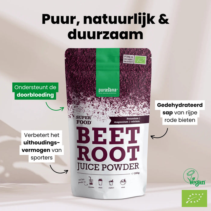 Purasana Rode Bietenpoeder 200 gram