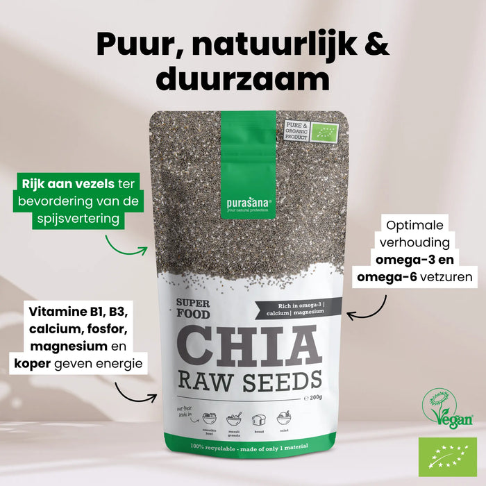 Purasana Chia Zaden 200 gram