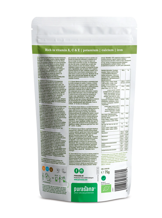 Purasana Matcha Classic Poeder 75 gram