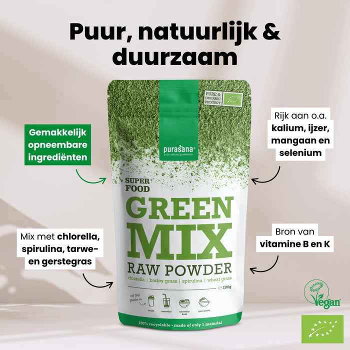 Purasana Green Mix Poeder 200 gram