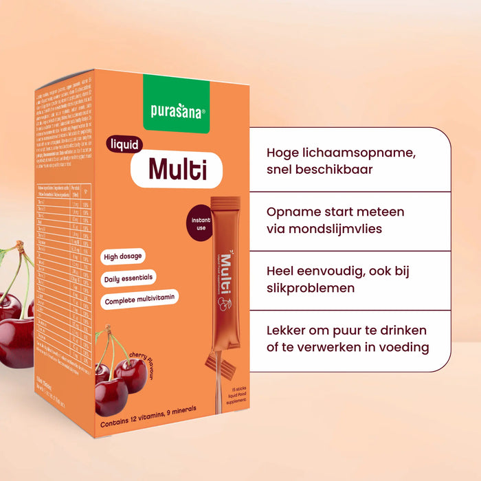 Purasana Multivitamin Liquid 15 x 10 ml (150 ml)