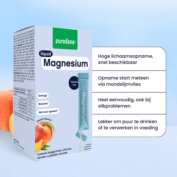 Purasana Magnesium Liquid 15 x 10 ml (150 ml)
