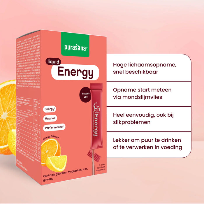 Purasana Energy Liquid 15 x 10 ml (150 ml)