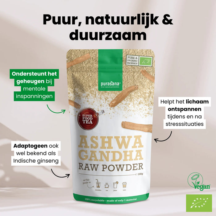 Purasana Ashwagandha Poeder 100 gram