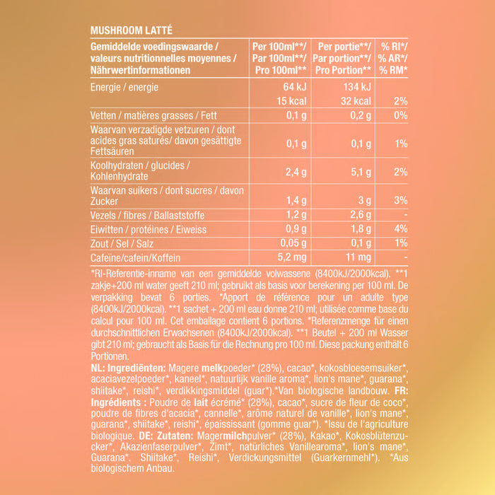 Purasana Instant Mushroom Latte