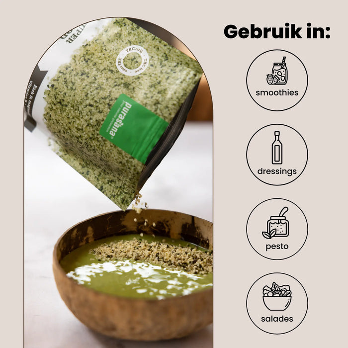 Purasana Gepeld Hennepzaad 200 gram