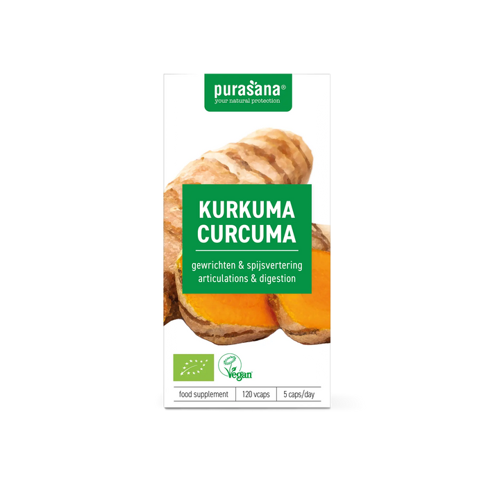 Purasana Kurkuma Capsules 120 capsules (24 dagen)