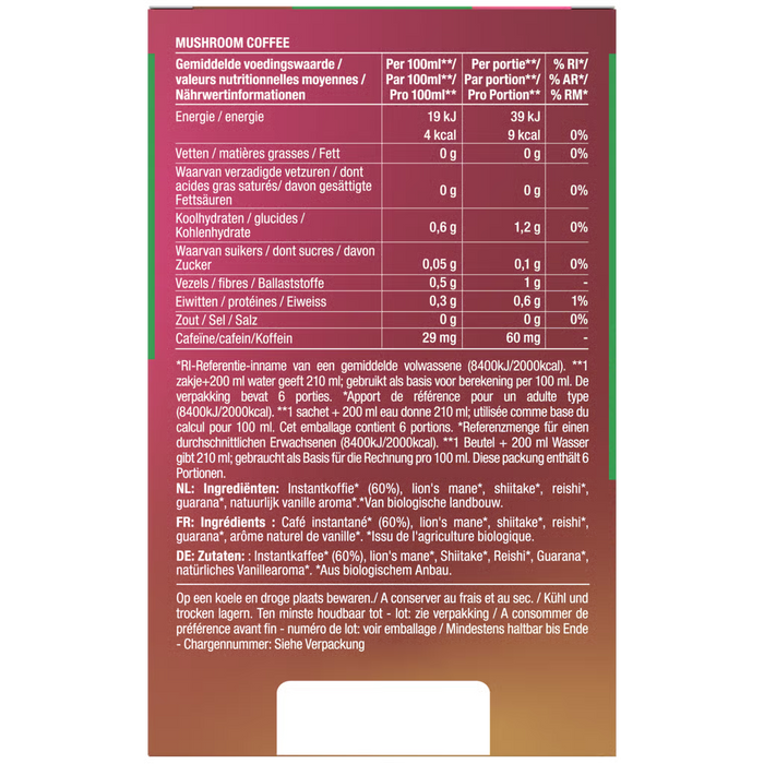 Purasana Instant Mushroom Koffie