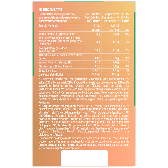 Purasana Instant Mushroom Latte