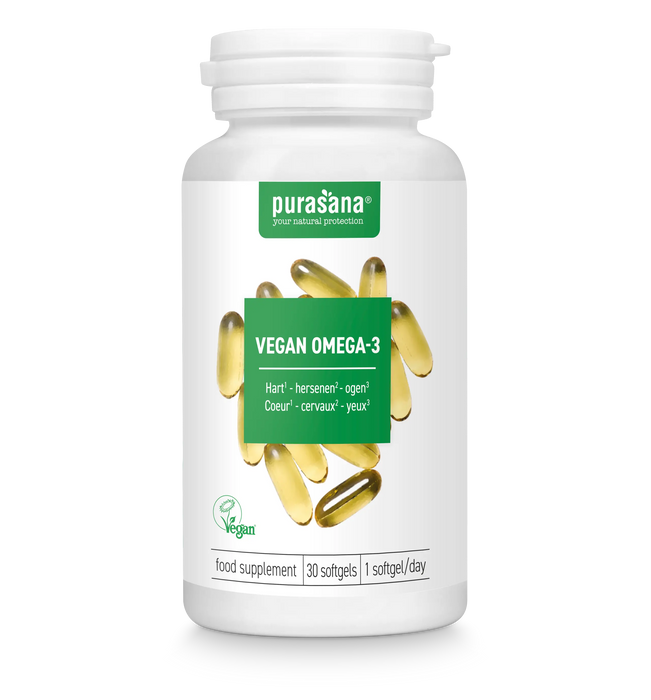 Purasana Vegan Omega-3 Softgels 30 softgels (30 dagen)