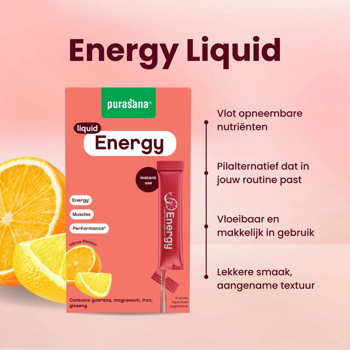 Purasana Energy Liquid 15 x 10 ml (150 ml)