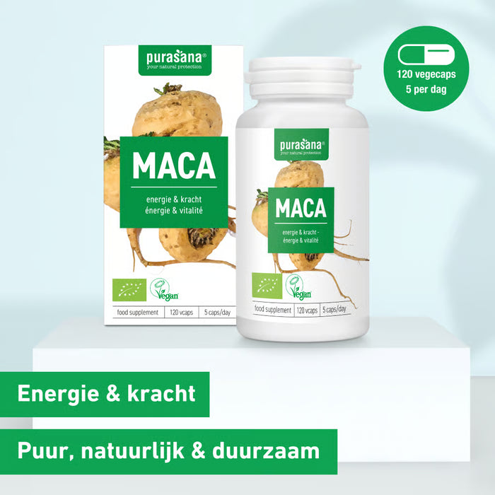 Purasana Maca Capsules 120 capsules (24 dagen)