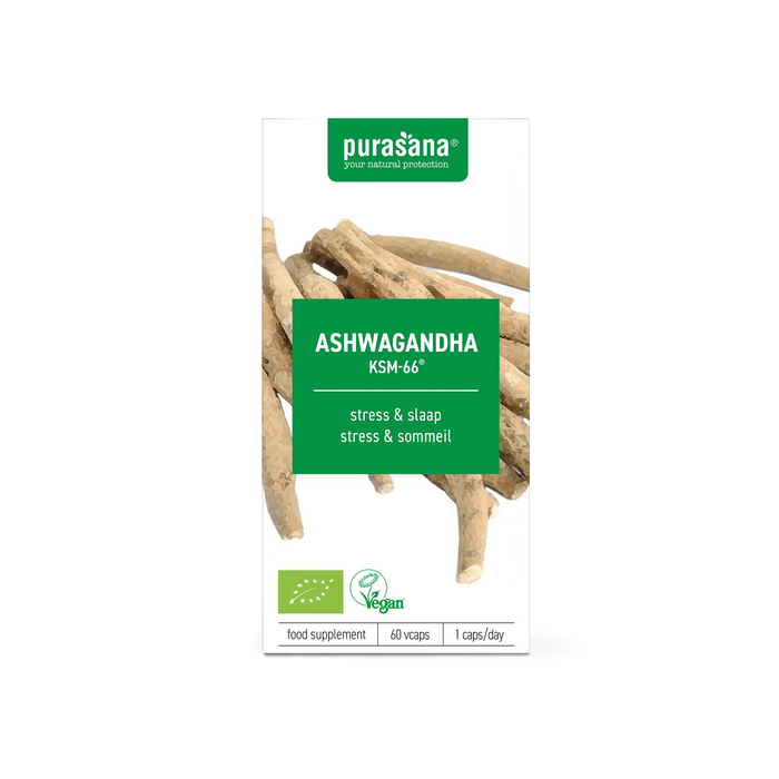 Purasana Ashwagandha Capsules 60 capsules (20 dagen)
