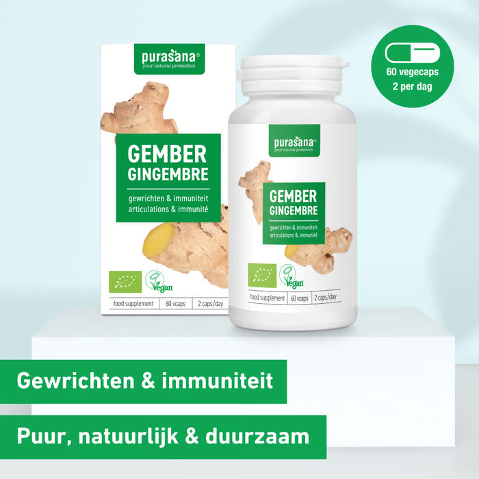 Purasana Gember Capsules 60 capsules (30 dagen)