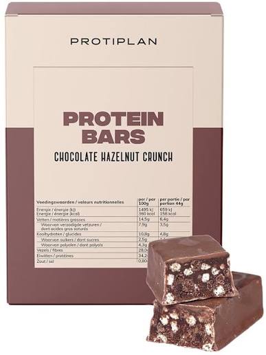 Protiplan Proteïne Repen Chocolade Hazelnoot Crunch | Suikerarm