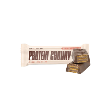 Protiplan Chunky Proteïne Reep Chocolade Crème | Suikerarm