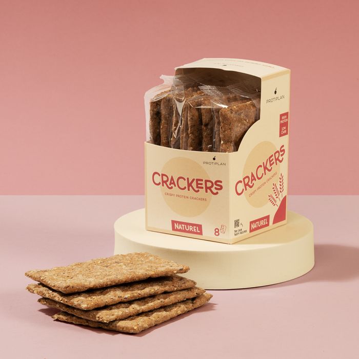 Protiplan Proteïne Crackers | Naturel met Zaden | Verlaagd In Koolhydraten